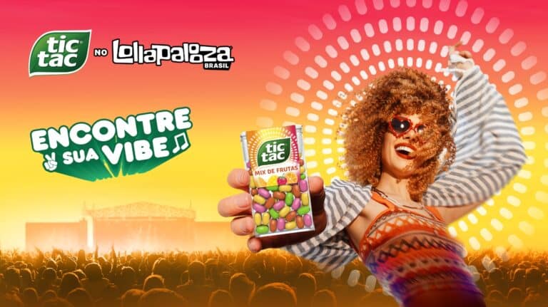Tic Tac é a pastilha oficial do Lollapalooza Brasil, que acontece nos dias 28, 29 e 30 de março em São Paulo, no Autódromo de Interlagos.
