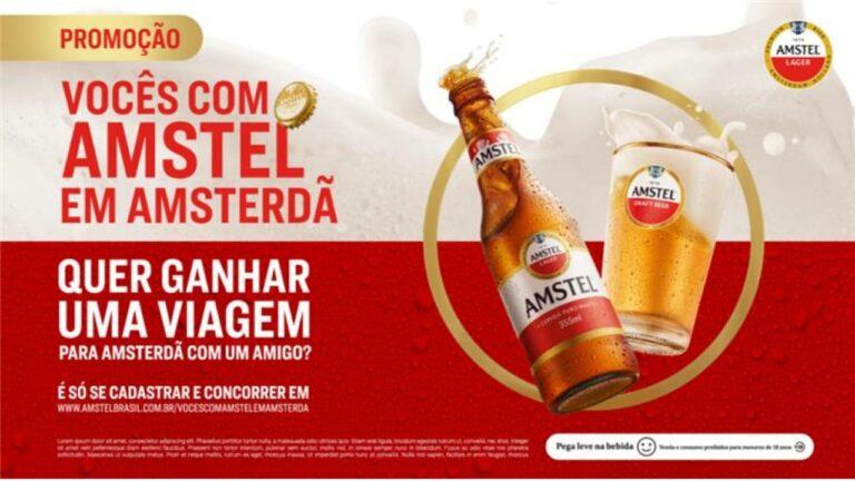 A Amstel quer celebrar sua crescente presença no país de um jeito especial: levando um consumidor e um acompanhante para conhecer Amsterdã.