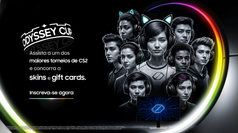 A Samsung anunciou a Odyssey Cup1, campeonato que visa promover uma competição entre jogadores de todo o Brasil no jogo Counter-Strike 2.