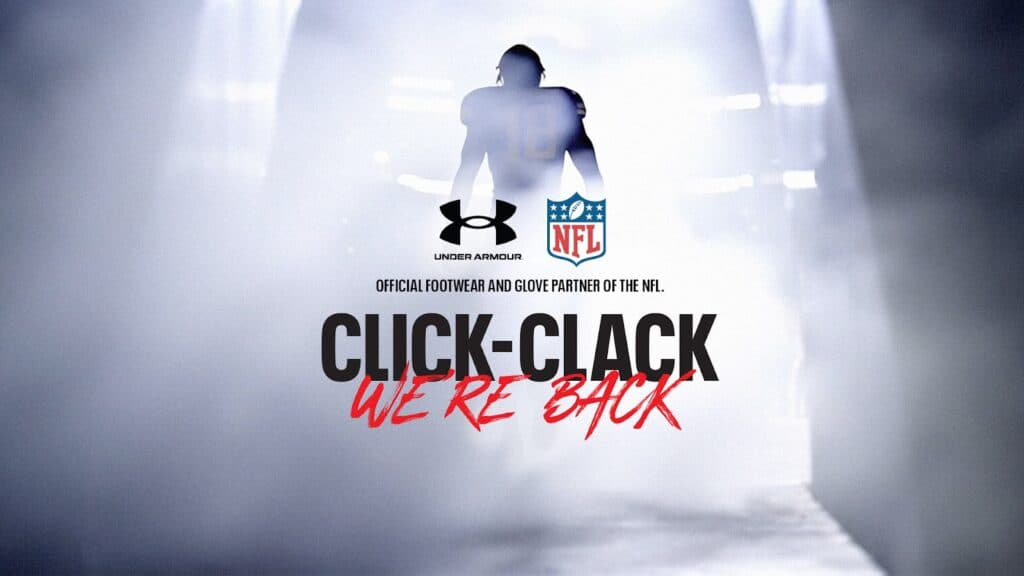 A Under Armour e a NFL anunciam parceria de longo prazo que torna a marca esportiva a fornecedora oficial de calçados e luvas da liga.