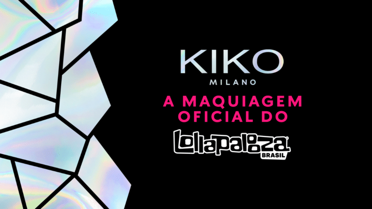 A KIKO Milano estará presente na 12ª edição do Lollapalooza Brasil 2025, assinando como maquiagem oficial do festival.