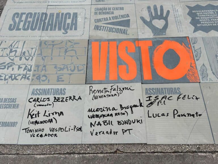 A ONG SP Invisível promove, junto a FutureBrand São Paulo, um ato não partidário em frente à Câmara Municipal de São Paulo.