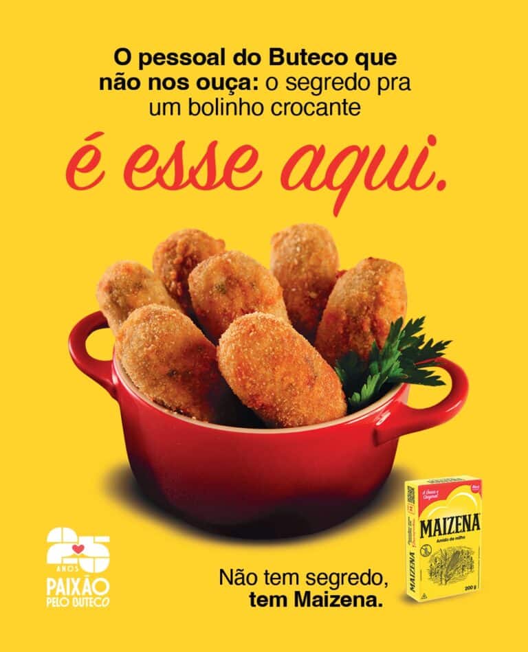 A Maizena participa, pela primeira vez, como patrocinadora do Comida di Buteco, o mais tradicional concurso de botecos do Brasil.