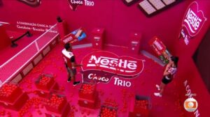 A Nestlé levou a combinação perfeita do Nestlé Choco Trio para dentro do Big Brother Brasil 2025, para disputa da Prova do Líder.