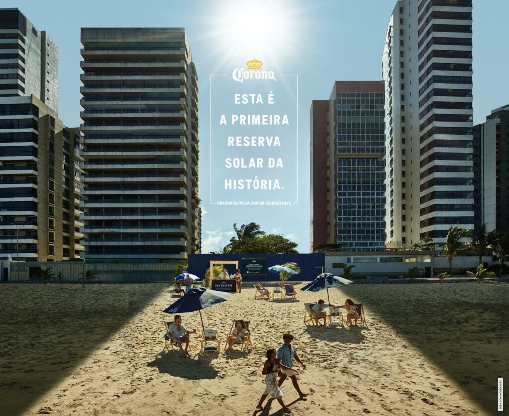 A Corona está lançando a primeira reserva solar do mundo, em um esforço para preservar o acesso à luz solar em praias públicas.