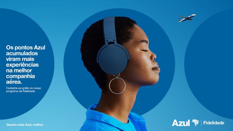 A Azul Linhas Aéreas criou, em parceria com a agência Africa Creative, uma série de ações para divulgar o programa Azul Fidelidade.