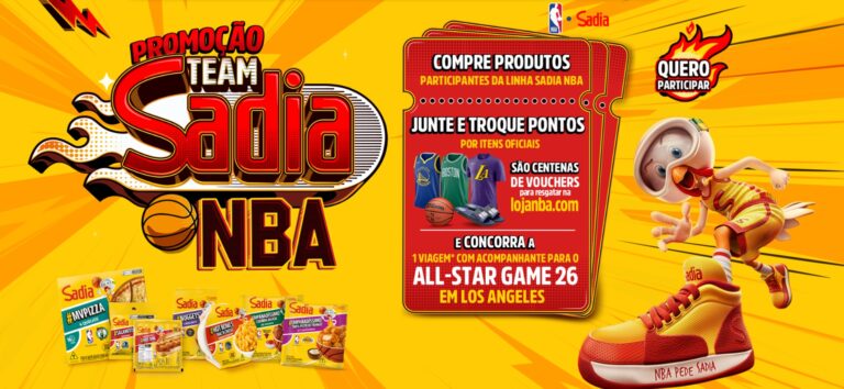 A Sadia comunica, pelo 5º ano consecutivo, patrocino a NBA Brasil, e se prepara para mais um ano de apoio ao basquete com uma ação inédita.
