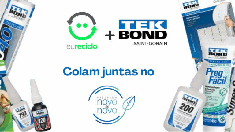 A Tekbond Saint-Gobain segue avançando em seu compromisso com a sustentabilidade, ampliando as ações do programa Novo de Novo.