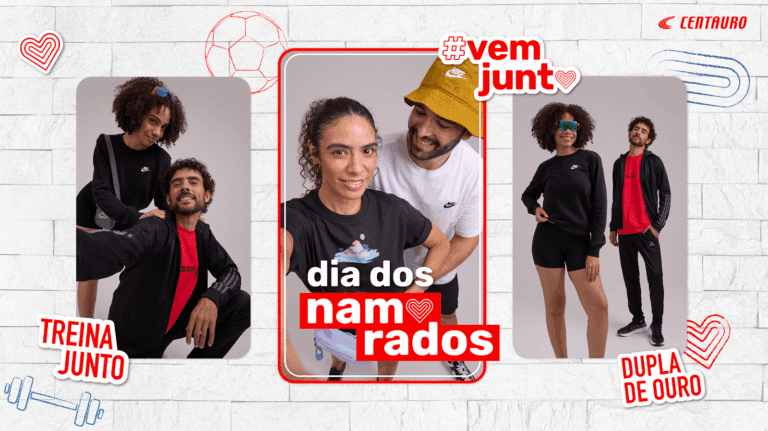Com o conceito "Vem Junto", a Centauro lança nova campanha de Dia dos Namorados, focada em casais conectados ao esporte.