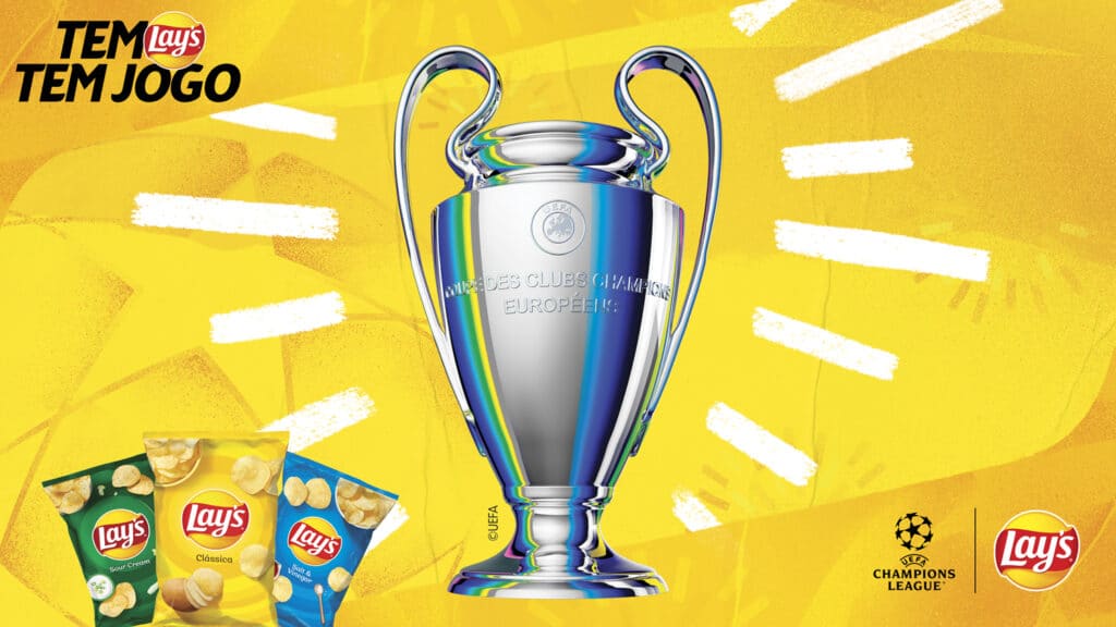 A LAY'S, patrocinadora da UEFA Champions League e UEFA Womens Champions League, promove o conceito "Tem LAY'S, tem jogo".