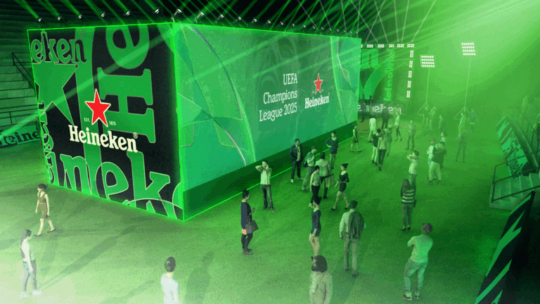 Heineken cria evento gratuito em parceria com a Red Door Agency para uma experiência imersiva na final masculina da UEFA Champions League.