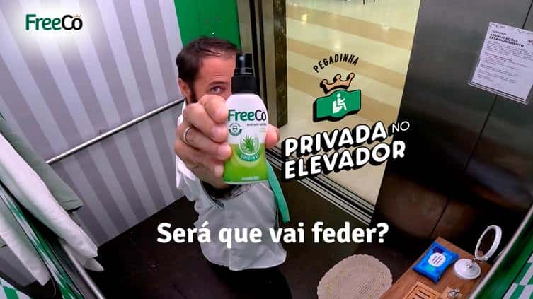 A FreeBrands dá início a uma nova campanha nacional da FreeCô, que leva o conceito "Pegadinha mesmo é não usar FreeCô no banheiro".