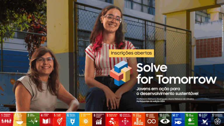 A Samsung abriu as inscrições para a 12ª edição do Solve for Tomorrow Brasil, seu programa global de cidadania corporativa.
