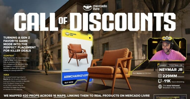 “Caça ao Neymar” une games e e-commerce; GUT leva Grand Prix por Mercado Livre no Entertainment Lions for Gaming.