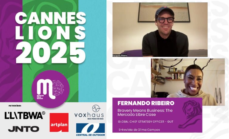 Cannes Lions 2025: Fernando Ribeiro, da GUT, e Sean Summers, do Mercado Livre, exploram o papel da coragem nos negócios e na comunicação em palestra conjunta