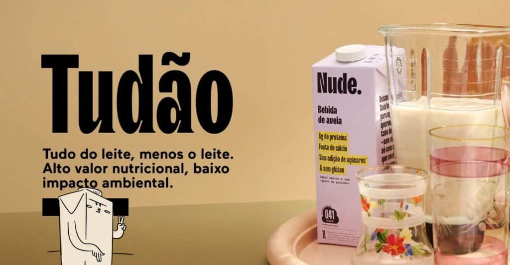Nude lança Tudão, bebida de aveia com mais proteína e sabor