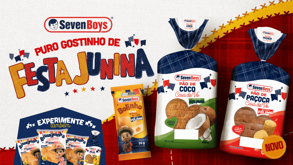 A Seven Boys promove, até o mês de julho, a campanha sazonal "Puro Gostinho de Festa Junina".