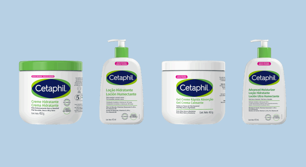 A Cetaphil apresenta seu reposicionamento, e os produtos da marca começam a chegar com embalagens renovadas e um design mais clean.