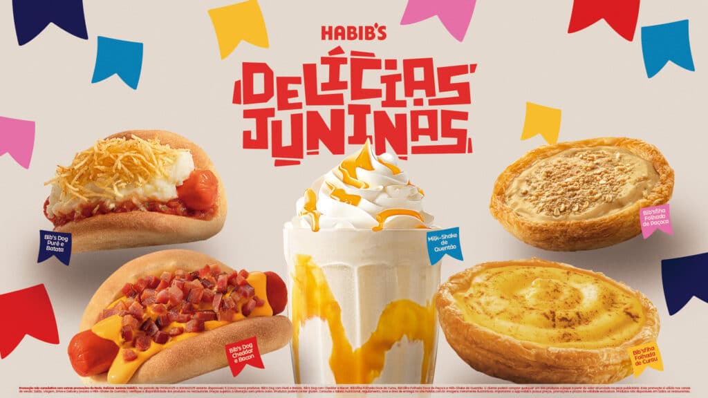 Até o dia 30 de junho, todas as lojas do Habib's em todo o Brasil celebram uma das épocas mais queridas pelos brasileiros, as Festas Juninas.