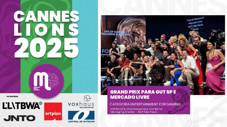 GUT São Paulo conquistou um Grand Prix com a campanha “Call of Discounts”, criada para o Mercado Livre em Entertainment Lions for Gaming. Entrevista com Alessandra Visintainer, Managing Director - GUT São Paulo.