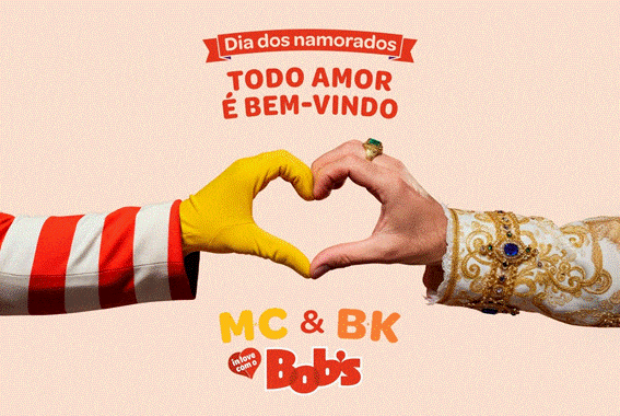 O Bob's, com campanha criada pela Artplan, decidiu levar o amor a sério e com muito bom humor neste Dia dos Namorados.