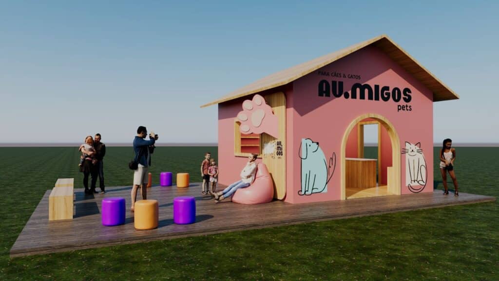 O Festival Pet, que ocorre nos dias 5 e 6 de julho, contará com a Casa do AU.tocuidado com Au.Migos Pets, dedicado à higienização dos pets. 