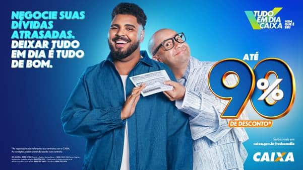 A CAIXA volta ao ar com a campanha Tudo em Dia, que reforça seu compromisso em apoiar a regularização financeira dos brasileiros.