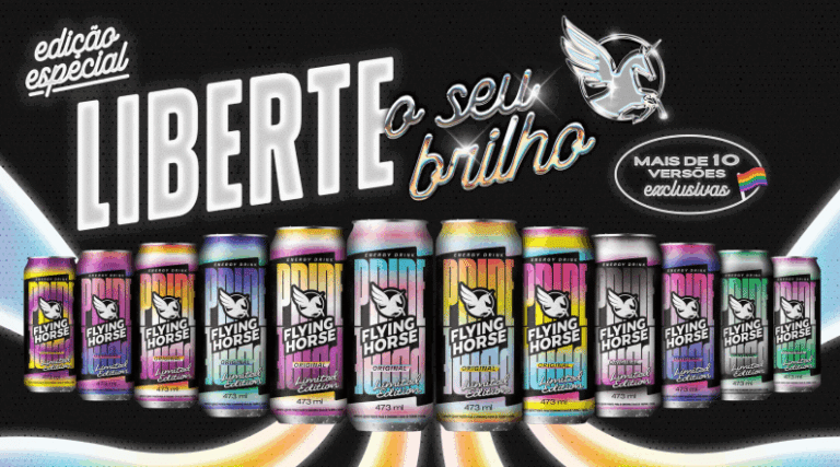 A Flying Horse celebra o Mês do Orgulho LGBTQIAPN+ com uma Edição Especial e colecionável de seu sabor Original versão 473ml.