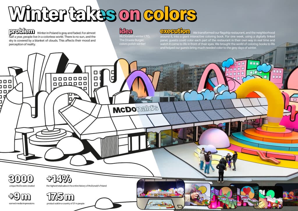 Winter Takes on Colors | McDonald’s Polska (DDB Warsaw, Polônia) Outdoor Cannes Lions 2025