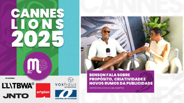 Benson fala sobre propósito, criatividade e novos rumos da indústria publicitária. Acompanhe entrevista de Dilma Campos.
