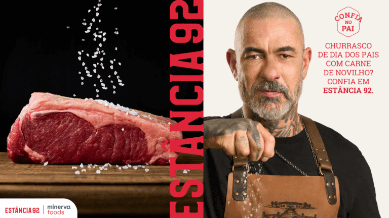 A Minerva Foods estreia a ação “Confia no Pai”, desenvolvida pelas agências Arc, Leo e BR Media para a Estância 92.