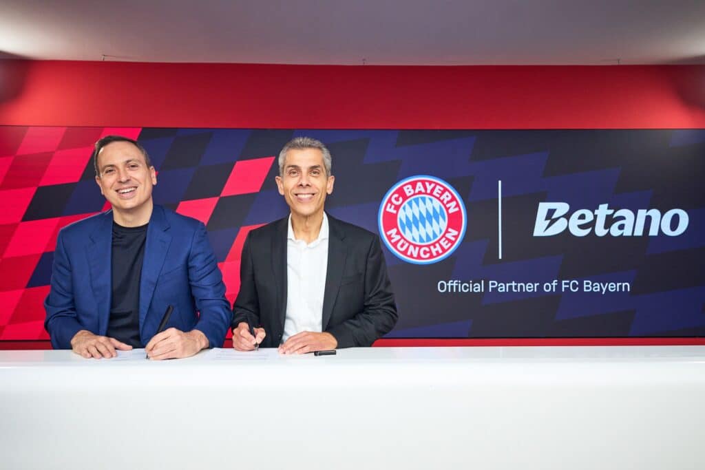 O FC Bayern München firmou uma parceria de três anos com a Betano, que será parceira oficial do clube a partir da temporada 2025-2026.