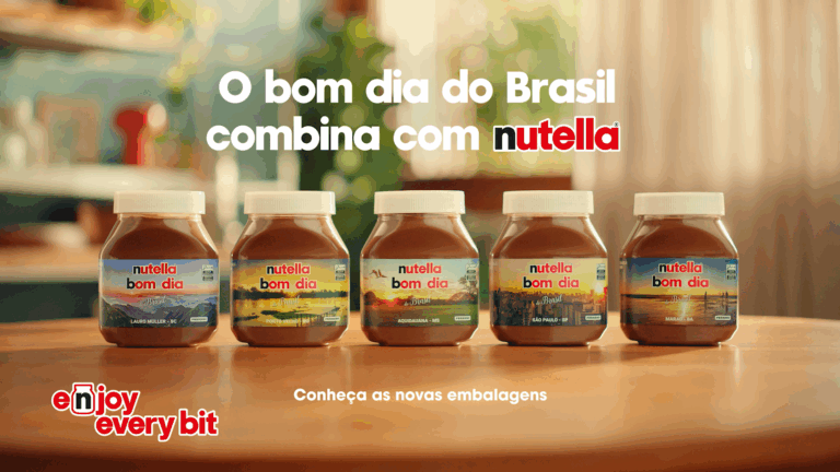 A Nutella acaba de lançar a campanha “Nutella Bom Dia”, uma homenagem à beleza natural e regional do Brasil.