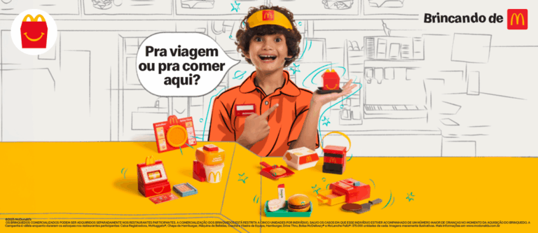 As tarefas dos restaurantes do McDonald's foram miniaturizadas, com brinquedos inspirados no dia a dia dos colaboradores da rede.