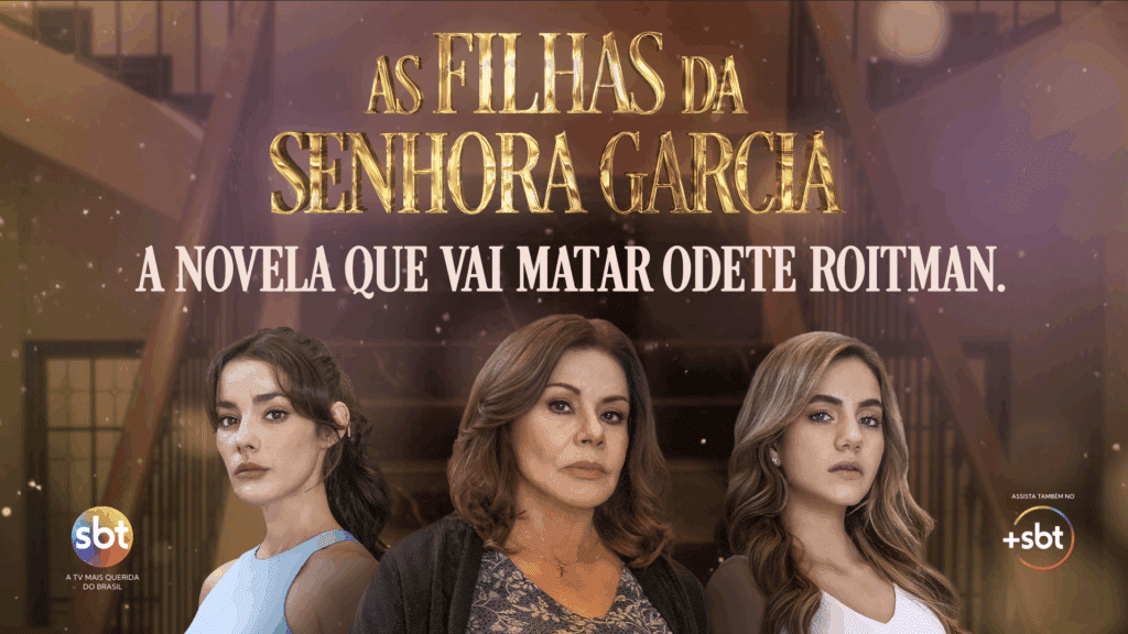 A campanha de lançamento de "As Filhas da Senhora Garcia", do SBT, está nos principais pontos de OOH de grande circulação.