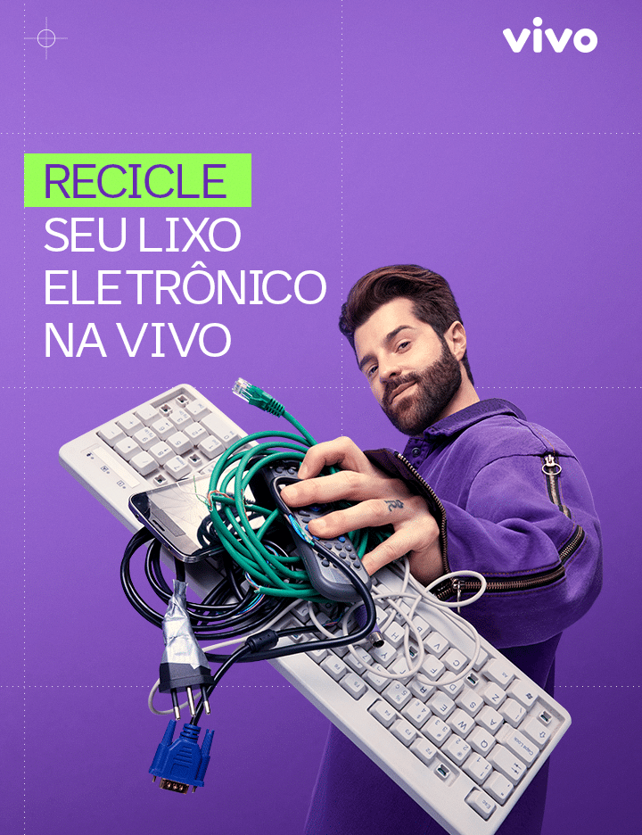 Vivo escala Alok para convidar consumidores a descartarem lixo eletrônico em urnas disponíveis nas mais de 1,8 mil lojas da marca.  