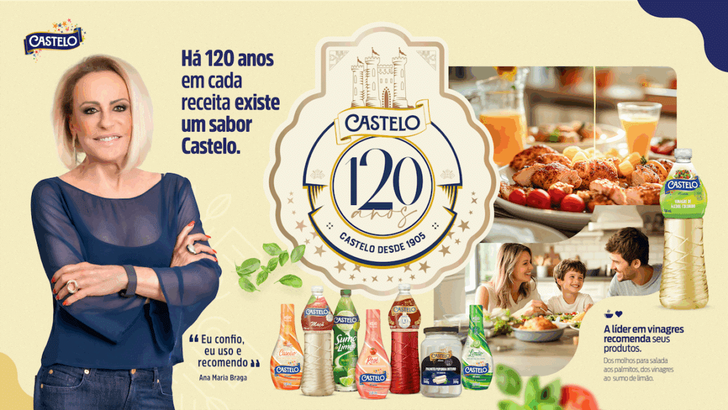 A Castelo Alimentos completa 120 anos de história, e para celebrar a data, apresenta uma nova campanha assinada pela agência CDR+.