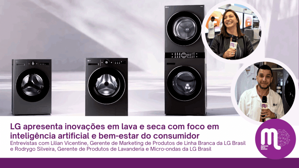 LG apresenta inovações em lava e seca com foco em inteligência artificial e bem-estar do consumidor