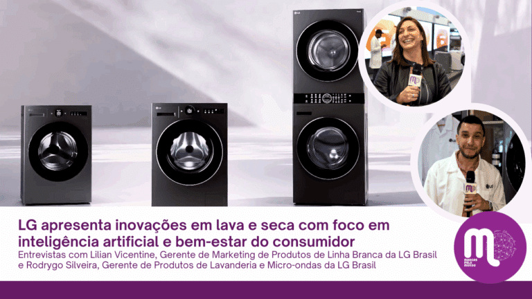 LG apresenta inovações em lava e seca com foco em inteligência artificial e bem-estar do consumidor