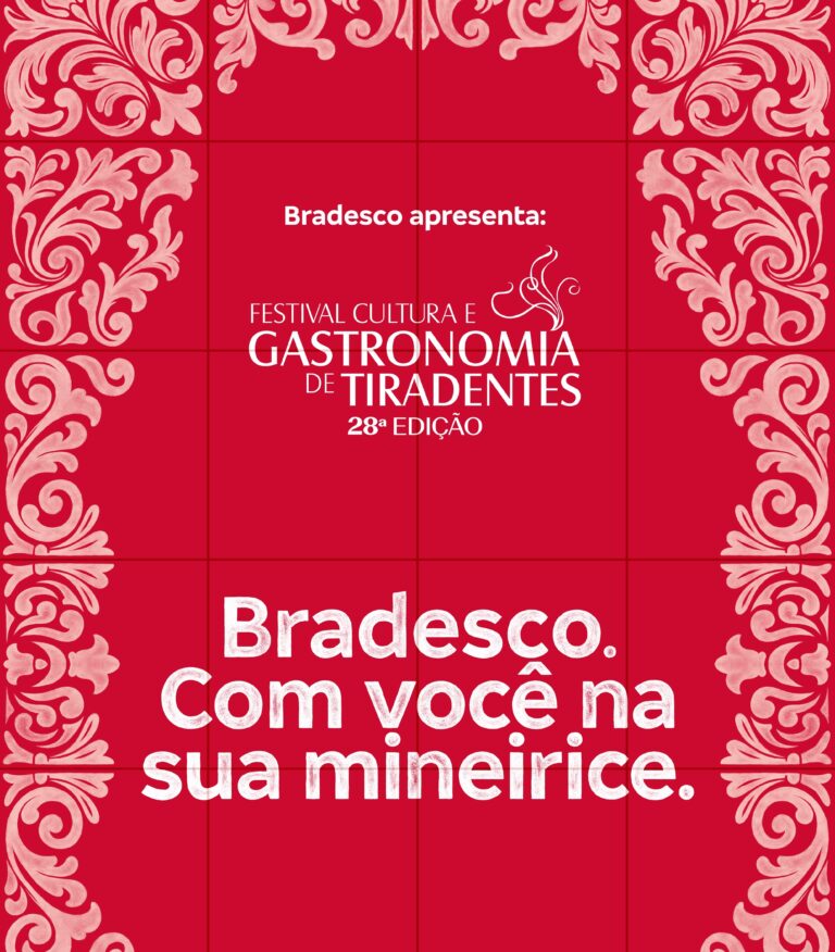 O Bradesco convida o público do Festival Cultura e Gastronomia de Tiradentes a embarcar em uma verdadeira viagem no tempo.