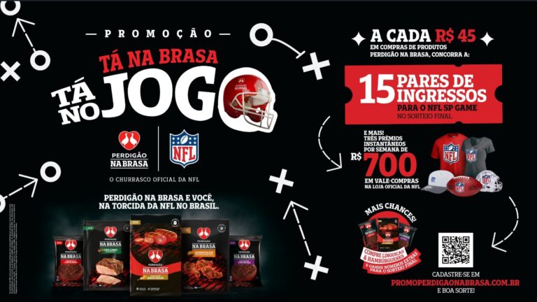 Perdigão Na Brasa fortalece sua relação com os consumidores e fãs da liga com uma ação inédita, a promoção: Tá na Brasa, Tá no Jogo.