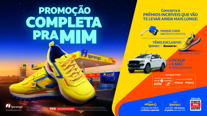 Ipiranga forma parceria com a Reserva Go e cria o Ipimax Spriz 80, tênis exclusivo inspirado na linha de combustíveis aditivados da Ipiranga. 