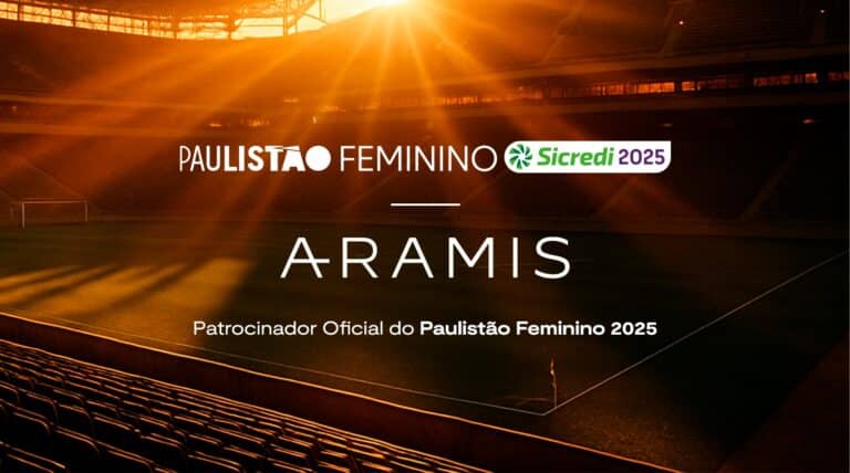 A Aramis anuncia patrocínio ao Paulistão Feminino 2025, campeonato de futebol feminino mais importante do Brasil.