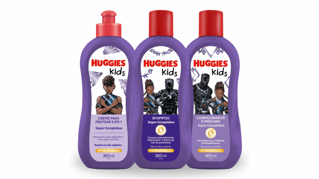 A Huggies lança Huggies Kids Super Crespinhos, nova linha de produtos de banho desenvolvida especialmente para crianças com cabelos crespos.
