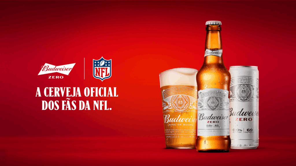 Budweiser é a cerveja oficial da NFL no Brasil pelo segundo ano consecutivo