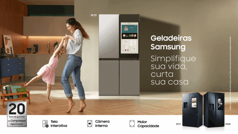 A Samsung apresenta sua nova campanha de geladeiras Premium, que reforça como a tecnologia pode facilitar a rotina doméstica.