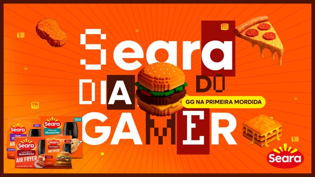 A Seara celebra o Dia do Gamer patrocinando justamente o momento de alimentação e descanso de alguns dos maiores streamers do Brasil.