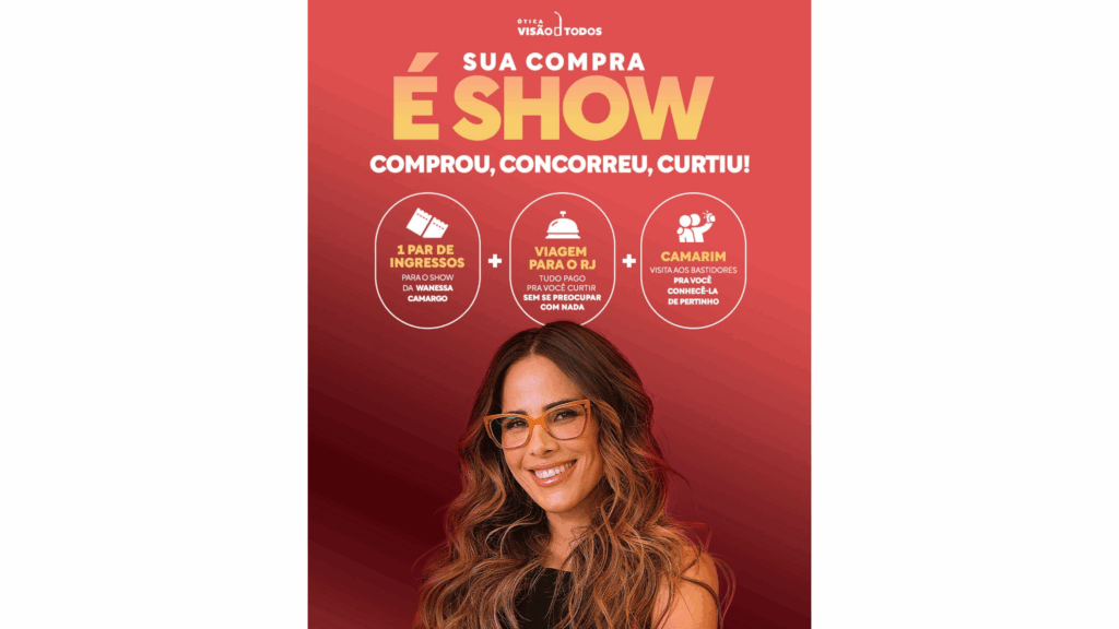 A Ótica Visão de TODOS estreia nova campanha estrelada por Wanessa Camargo, com estratégia geral desenvolvida pela agência Gotcha.