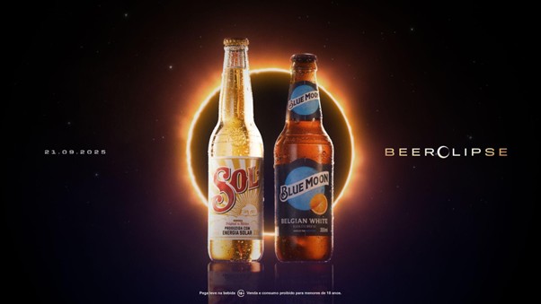 Blue Moon e Sol apresentam sua primeira campanha conjunta, BEERclipse, que conecta os consumidores brasileiros em torno de um eclipse solar.
