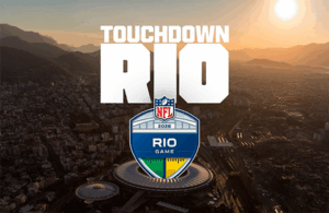 A NFL comunica um acordo para realização de, no mínimo, três jogos de temporada regular ao longo dos próximos cinco anos no Rio de Janeiro.